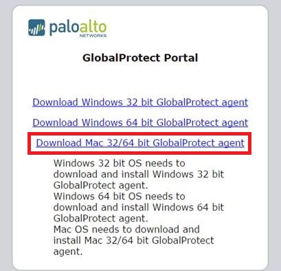 GlobalProtect Protal Download Mac Image